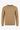Herren-Strickpullover in Kamelbraun mit Rundhalsausschnitt, normale Passform