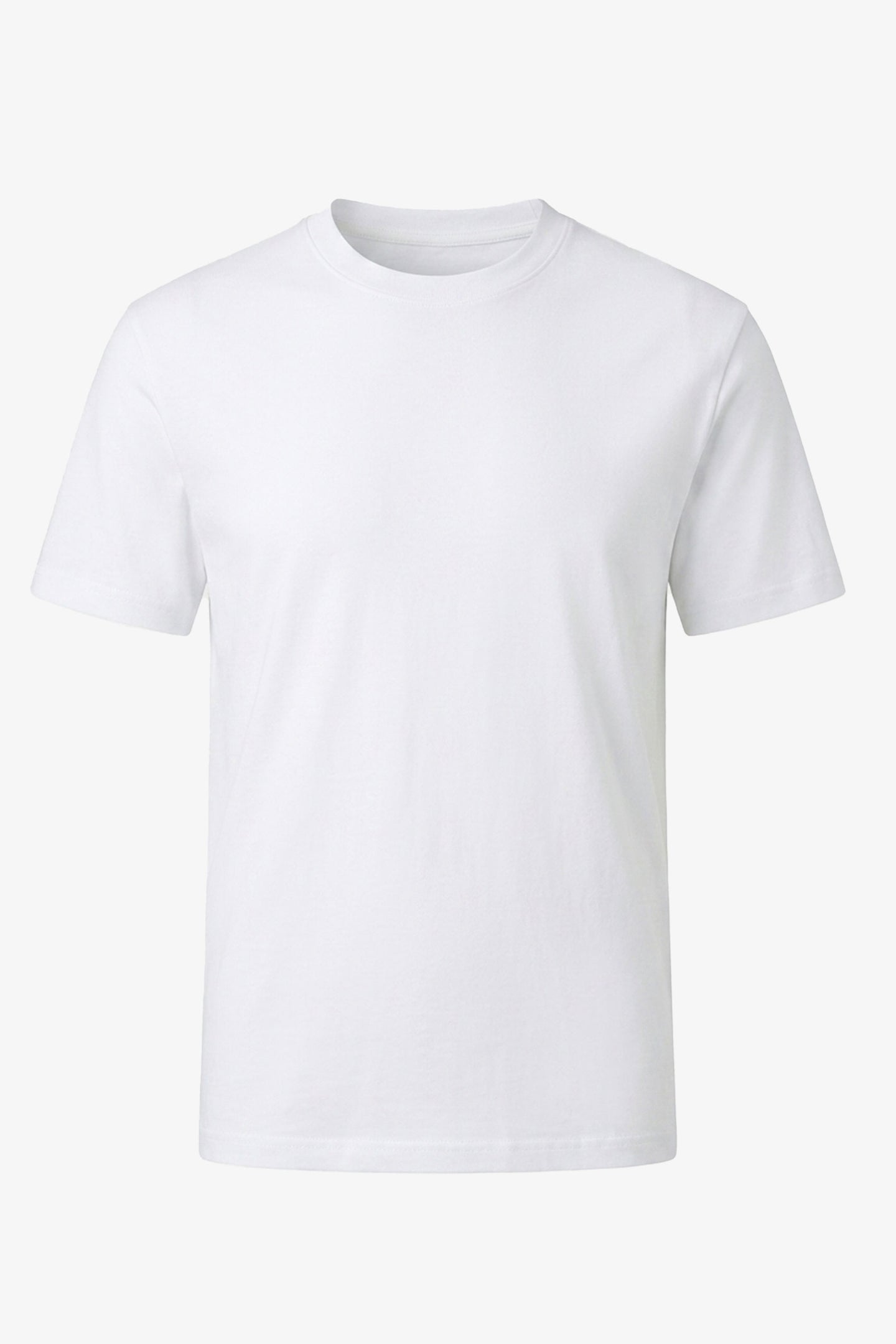 Klassisches weißes Herren-T-Shirt aus Baumwolle
