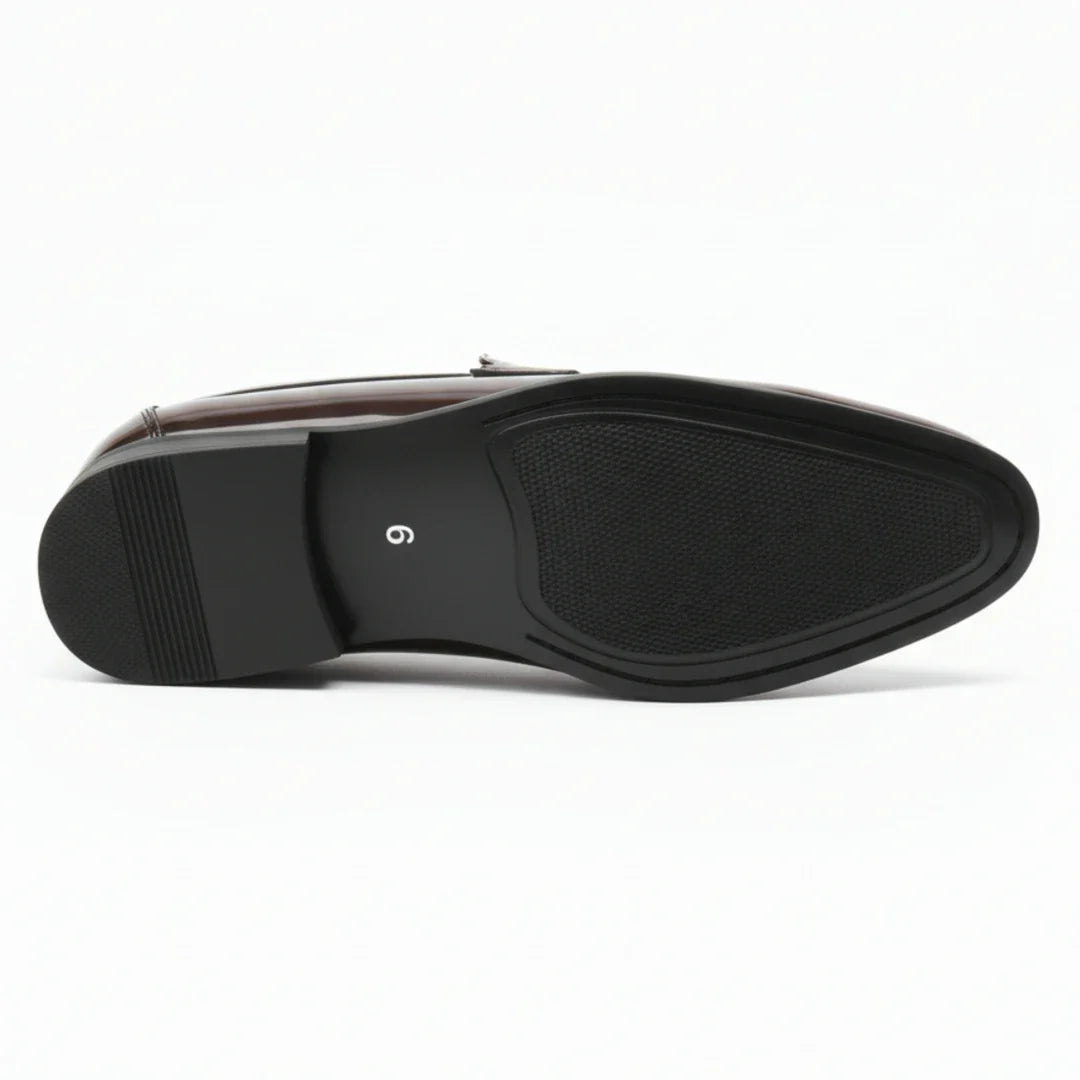 Herren-Penny-Loafer aus Kunstleder zum Hineinschlüpfen