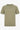 Klassisches khakifarbenes Herren-Strickshirt mit kurzen Ärmeln und Rundhalsausschnitt