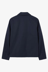 Marineblaue, wasserdichte Harrington-Jacke für Herren mit Kragen