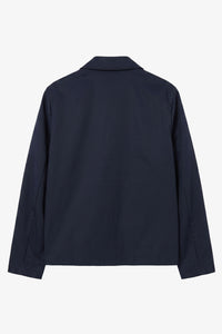 Marineblaue, wasserdichte Harrington-Jacke für Herren mit Kragen