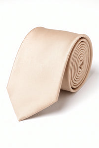 Beige gemusterte Herrenkrawatte