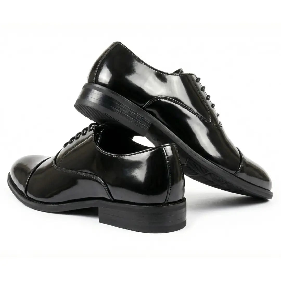 Klassische Oxford-Schnürschuhe für Herren mit Kappe