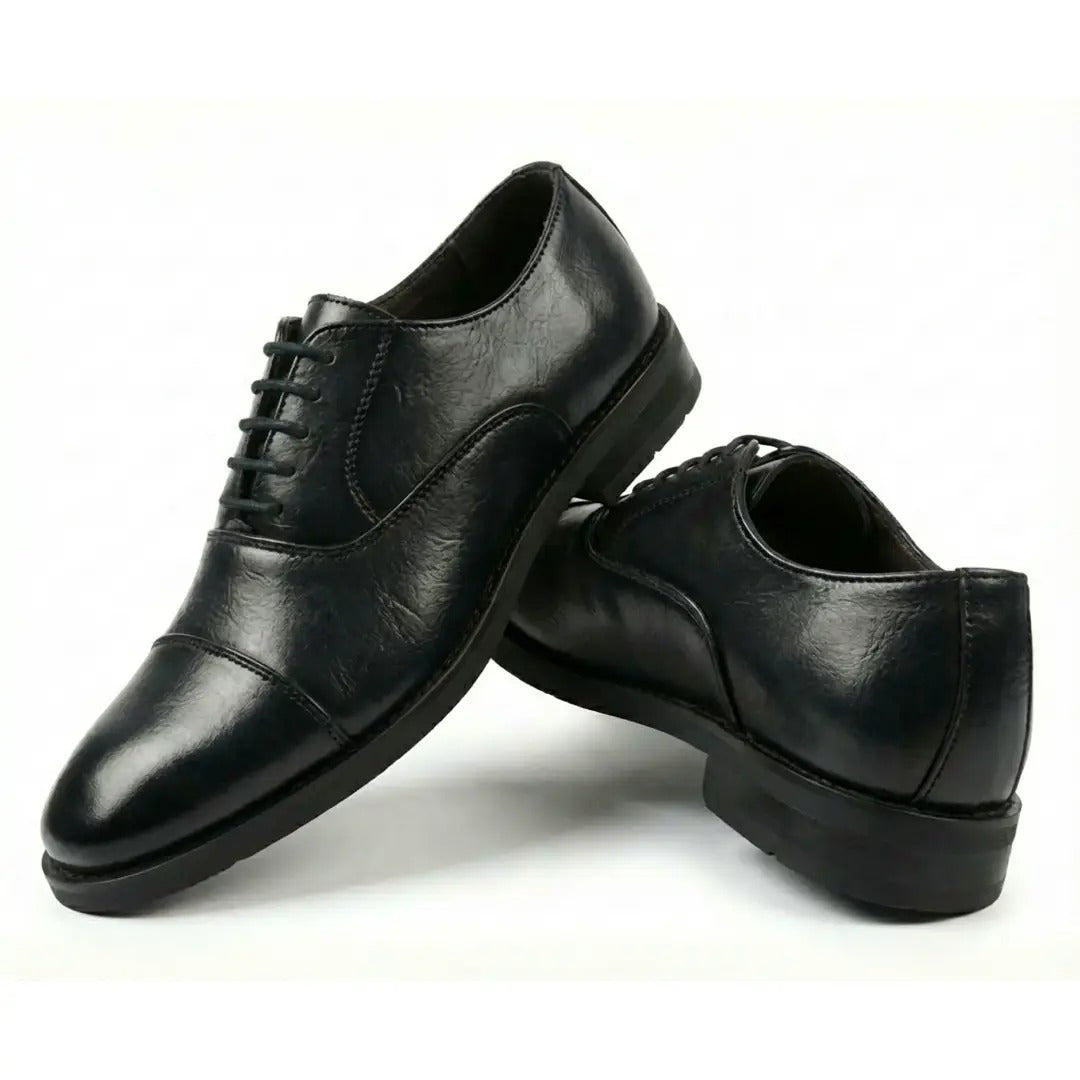 Klassische Oxford-Schnürschuhe für Herren mit Kappe