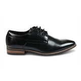 Klassische Herren-Derby-Schnürschuhe mit schlichter Zehenpartie