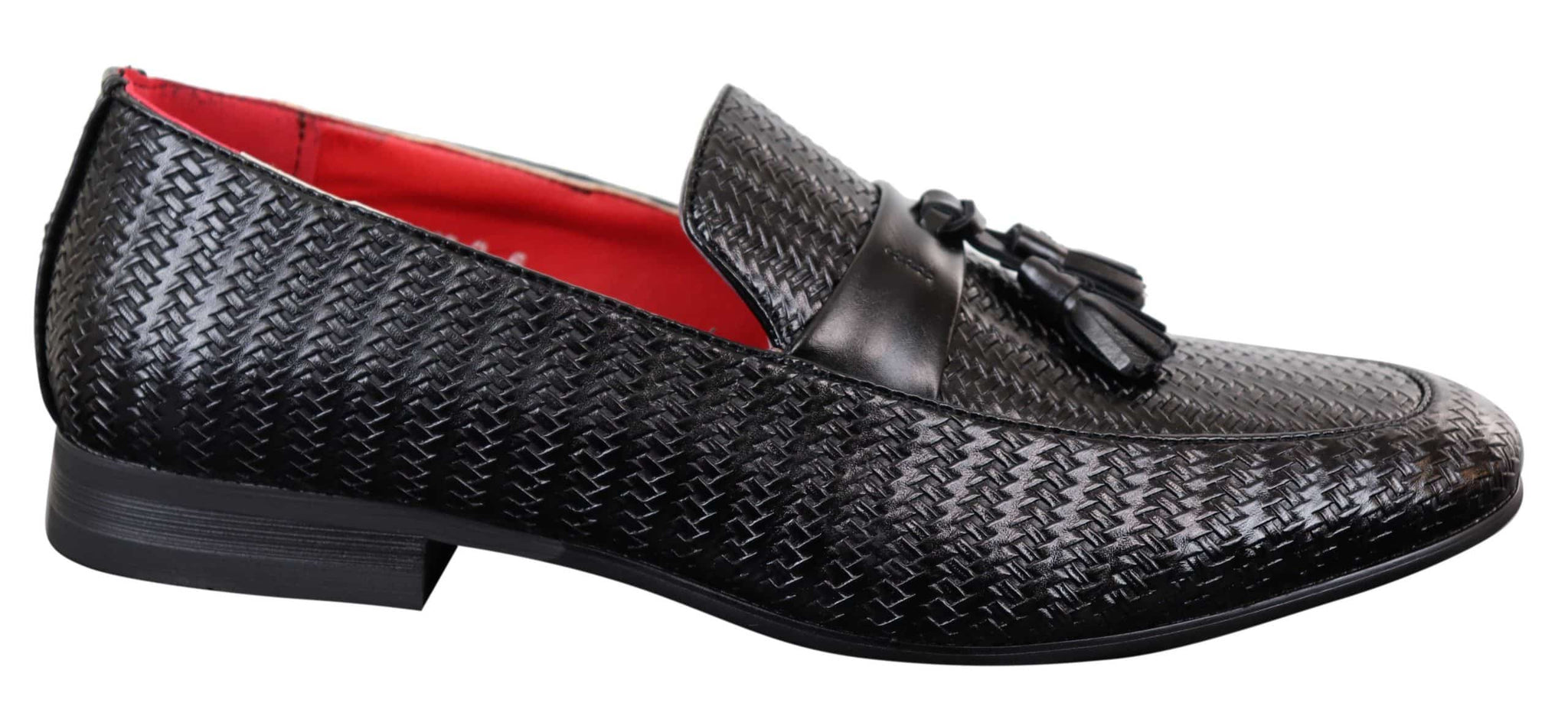 Mens Classic Tassel PU Leather Loafers
