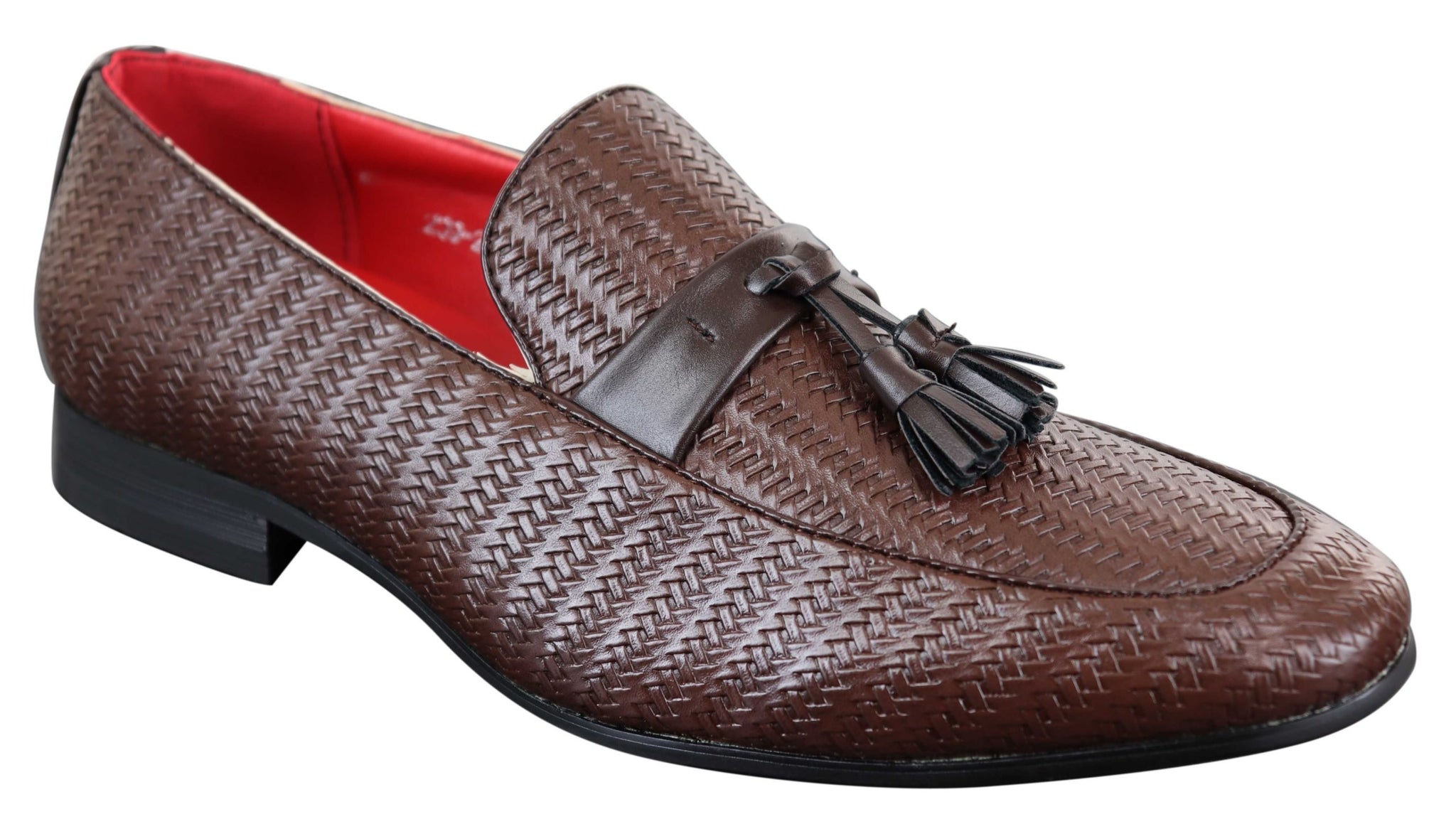 Mens Classic Tassel PU Leather Loafers