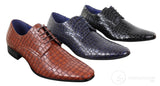 Mens Crocodile Skin Effect Shoes
