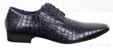Mens Crocodile Skin Effect Shoes