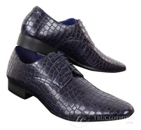 Mens Crocodile Skin Effect Shoes