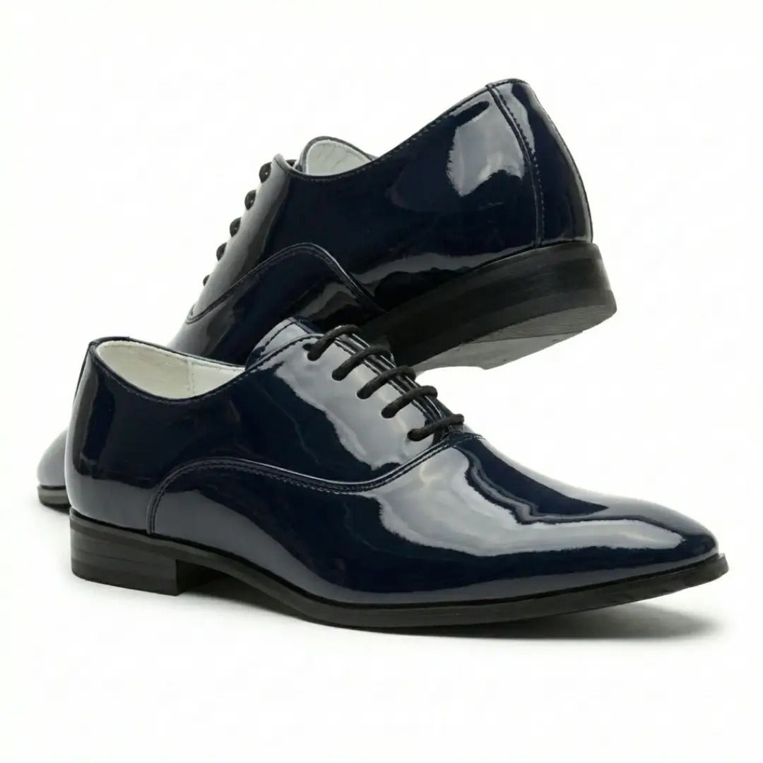 Herren-Oxfordschuhe aus Lackleder