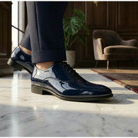 Herren-Oxfordschuhe aus Lackleder