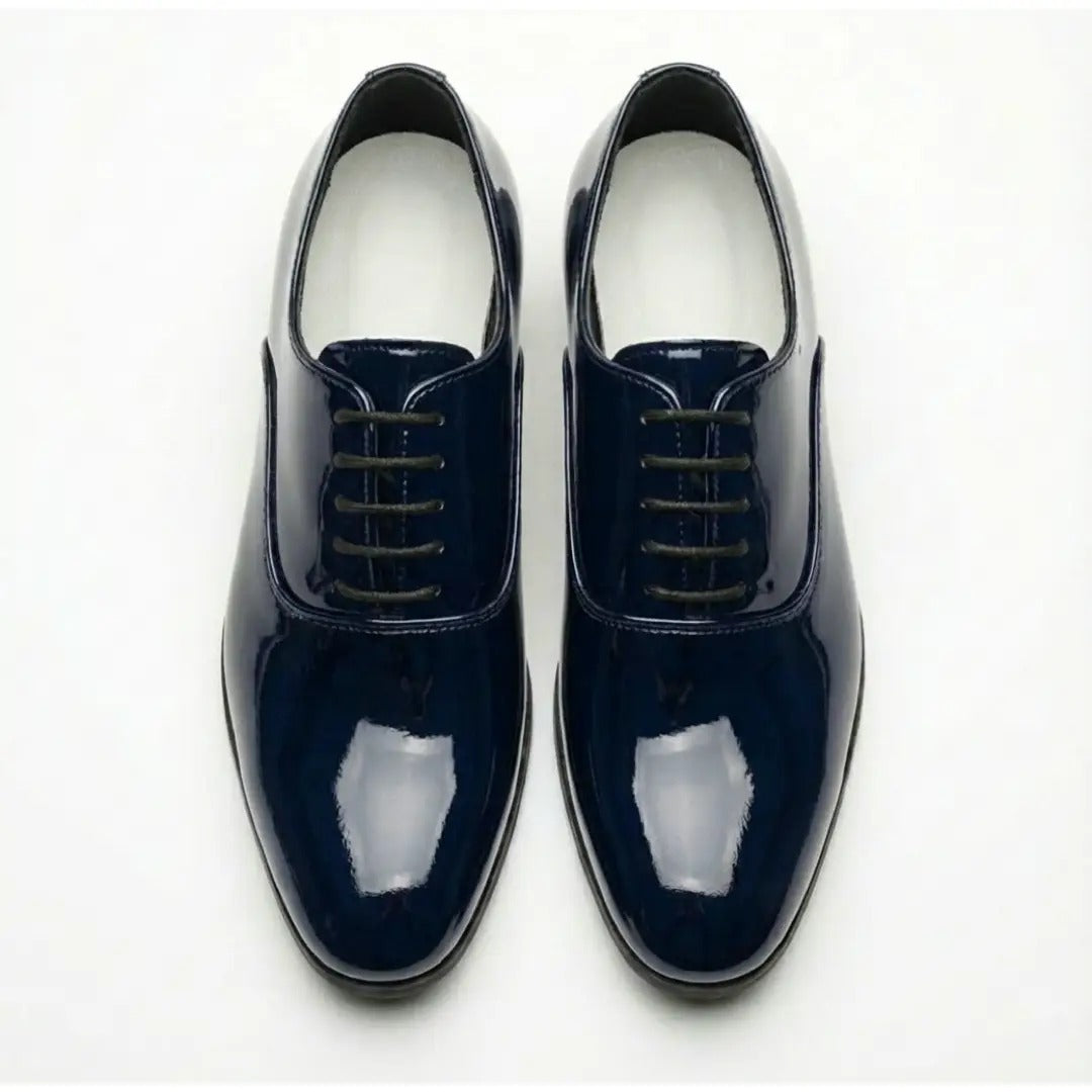 Herren-Oxfordschuhe aus Lackleder