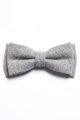 Graue Tweed-Fliege für Herren