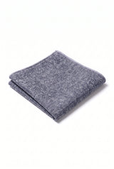 Einstecktuch für Herren aus grauem Tweed-Wollmischgewebe