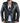 Real Leather Cross Zip Vintage Retro Mens Biker Jacket Black Urban Slim Fit-XXXL-Black