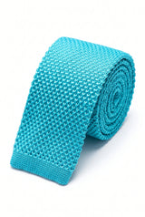 Hellblaue Strickkrawatte für Herren