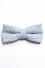 Herren-Fliege aus hellblauem Tweed