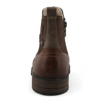 Herren-Chelsea-Stiefeletten, mokkabraun, wasserabweisend