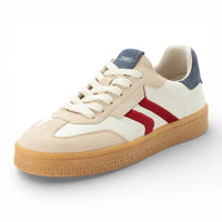 Off-White Herren-Sneaker aus Leder mit rotem Streifen