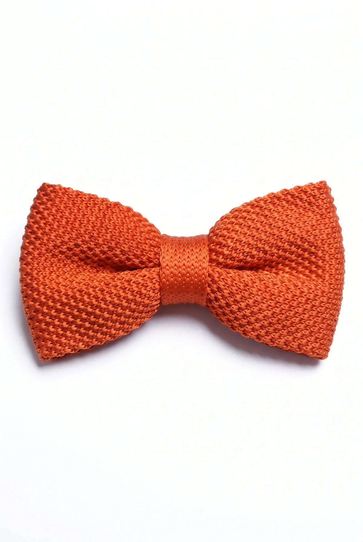 Orangefarbene Strickfliege für Herren