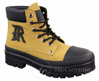 Mens PU Leather Ankle Boots