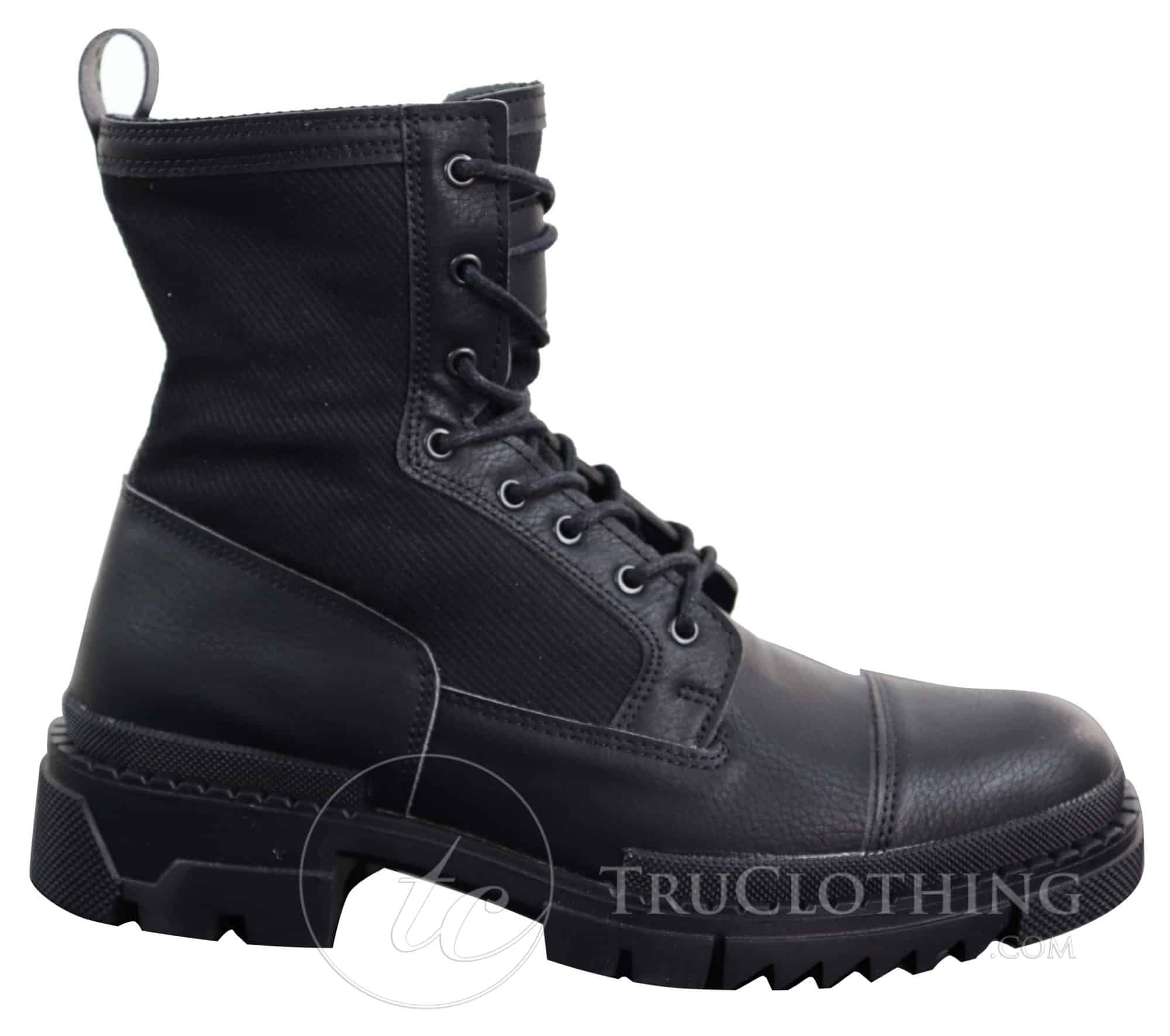 Mens PU Leather Ankle Boots