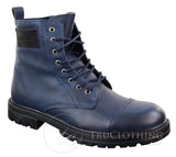 Mens PU Leather Zipped Ankle Boots