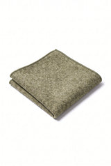 Einstecktuch für Herren, salbeigrün, aus Tweed-Wollmischung