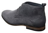 Mens Suede Desert Ankle Red Grey Brown Blue Boots Shoes Smart Casual Leather Laced