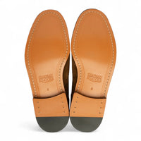 Herren-Brogue-Oxford-Schuhe aus hellbraunem Leder