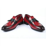 Herren-Slipper mit Quasten und Hochglanzfinish