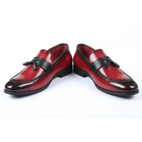 Herren-Slipper mit Quasten und Hochglanzfinish