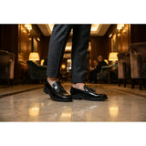 Herren-Loafer mit Quasten und Profilsohle