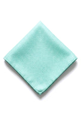 Herren Krawatte Einstecktuch Set Formelle Solide Krawatte - Mint