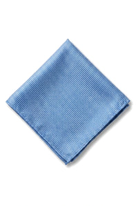 Herren Krawatte Einstecktuch Set Formelle Solide Krawatte - Himmelblau
