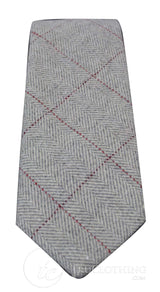 Mens Tweed Herringbone Textured Marc Darcy Ties Classic Vintage Retro Deon
