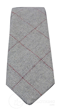 Mens Tweed Herringbone Textured Marc Darcy Ties Classic Vintage Retro Deon