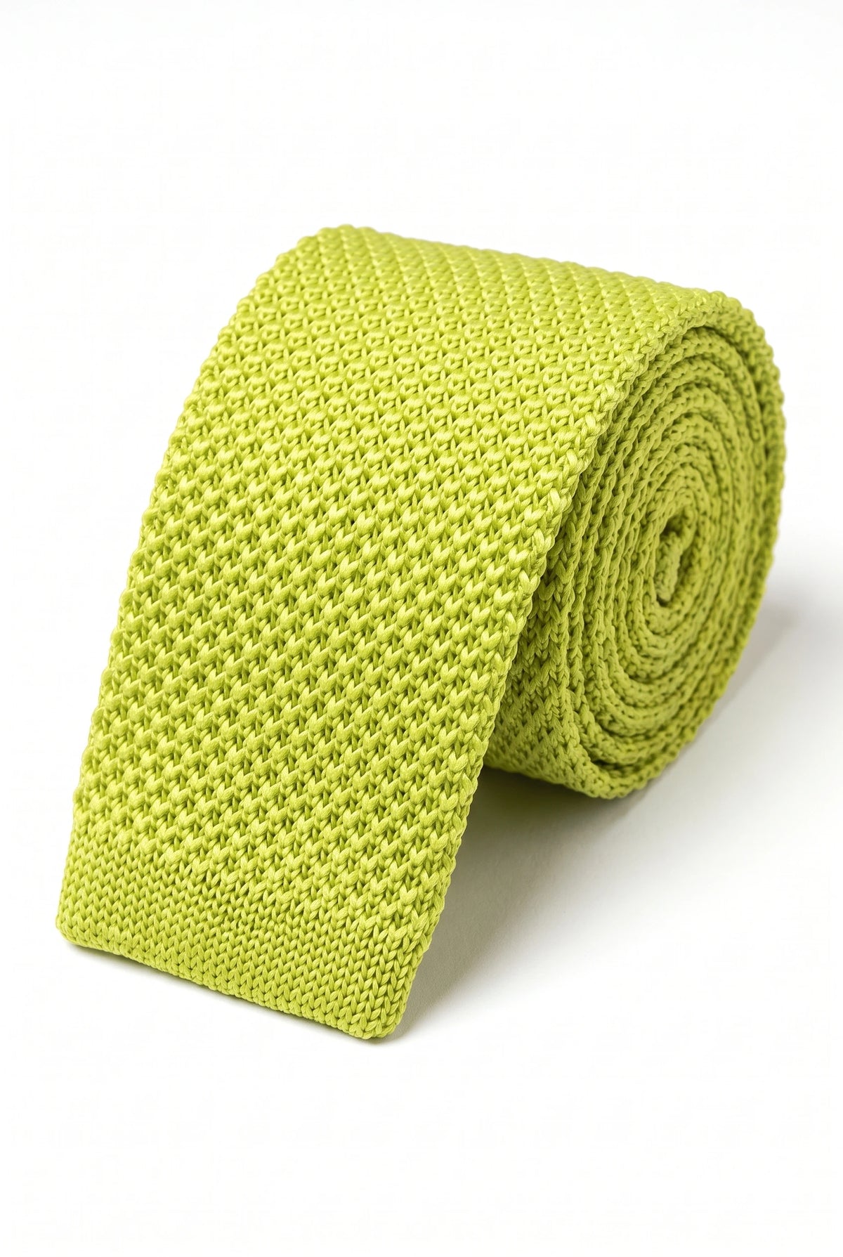 Gelbe Strickkrawatte für Herren