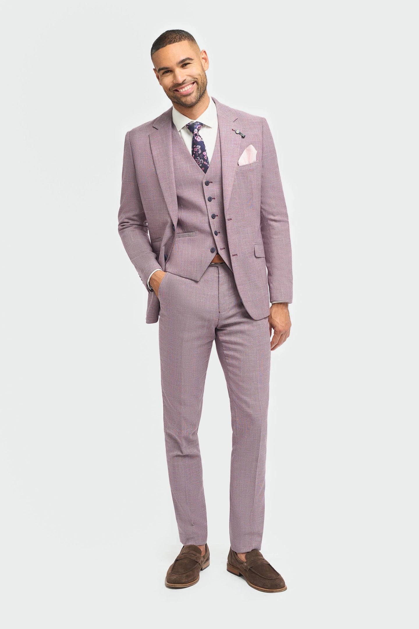 Miami – Rosa Slim Fit Sommerblazer für Herren