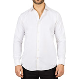 Men's Cream Double Cuff Oxford Shirt