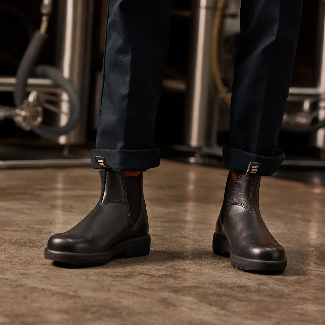 Endura 301 – Schwarze Chelsea-Boots aus Leder