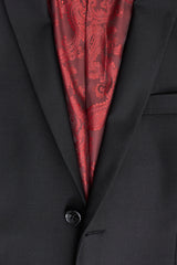 Paul Andrew Parker – Herrenanzug, 3-teilig, schwarz, maßgeschneidert, komplett, klassischer Türsteher, Trauer, Beerdigung