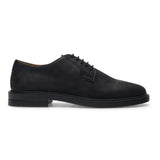 Pedro – Schwarze Wildleder-Derby-Schnürschuhe für Herren mit matter Oberfläche