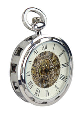 Automatic Mechanical Vintage Pocket Silver Watch