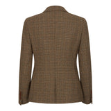Ralph - Damenblazer aus braunem Tweed, taillierte Passform