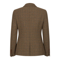 Ralph - Damenblazer aus braunem Tweed, taillierte Passform