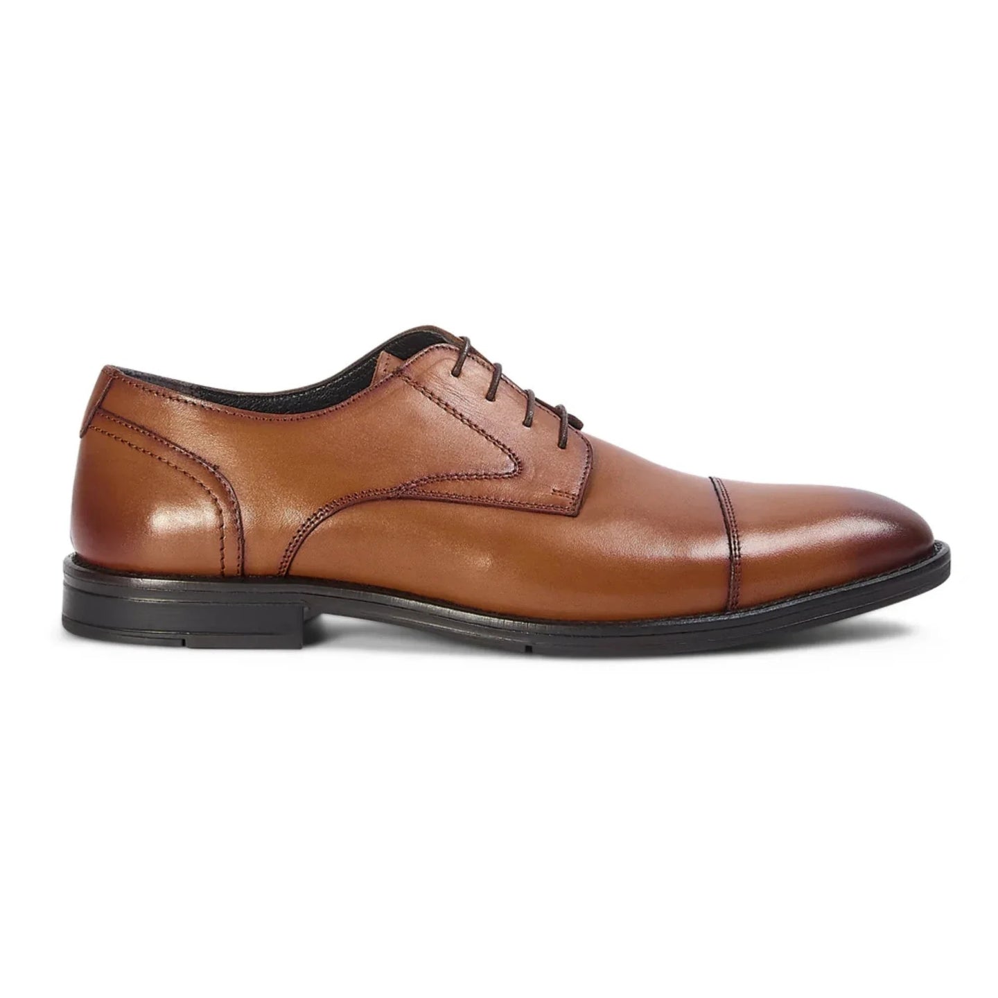 Regent - Herren Derby-Schuhe aus hellbraunem, poliertem Leder