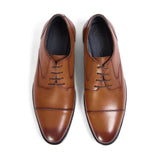 Regent - Herren Derby-Schuhe aus hellbraunem, poliertem Leder